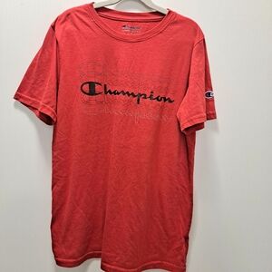 Champion Red Short Sleeve Tee Casual Fit